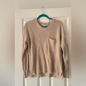 Madewell Women's Crew Neck Sweater in Beige